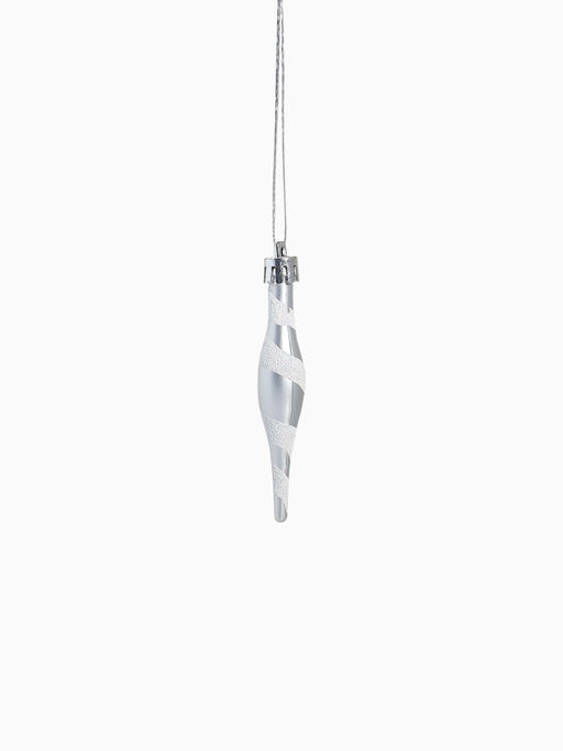 Ёлочные игрушки набор 12 шт. Праздничный хоровод 4 см, серебро - Зимнее волшебство фото 9