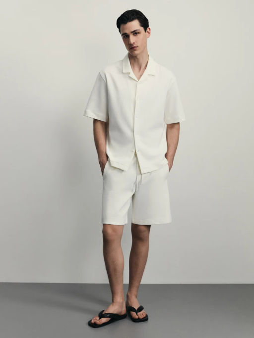 Рубашка из хлопка интерлок / Zarina  фото 2