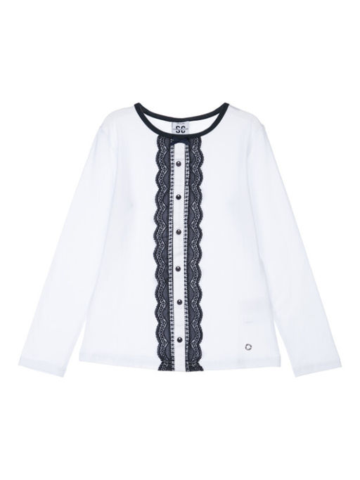 22227241 Фуфайка трикотажная для девочек (футболка с длинным рукавом) - Playtoday фото 5