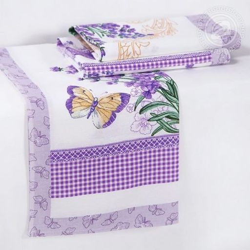 Полотенце 50*60 см. Сиреневая дымка рогожка хлопок 100% - Лен поволжья фото 2