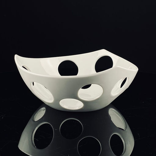 118-026 Фруктовница 21,5см BIANCO в под.уп.(х8)Фарфор - Lenardi фото 3