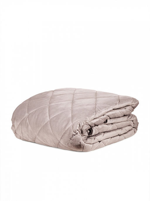 Покрывало велюр 260x260 светло-коричневый велюр - Lucky фото 2