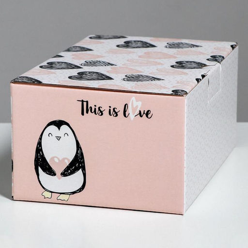 Цена за 2 шт. Коробка‒пенал, упаковка подарочная, «This is love», 22 х 15 х 10 см