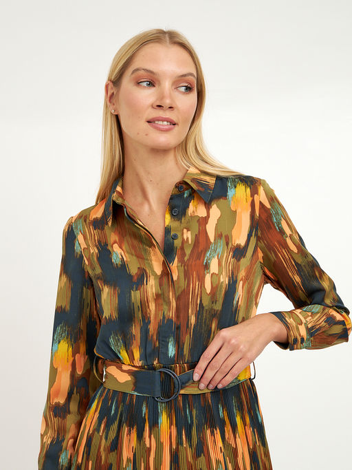 платье на поясе с красочным принтом - Glenfield фото 5