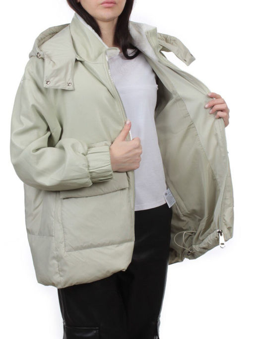 H24-210 LT. OLIVE Куртка демисезонная женская (100 гр. холлофайбер) - Fashion фото 7