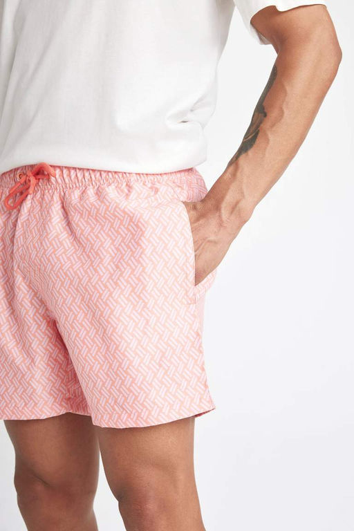 Короткие шорты для плавания с узором - Defacto фото 5