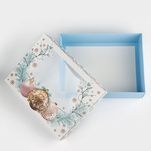 Коробка подарочная новогодняя складная «Счастья в Новом году», 32 х 24 х 9 см