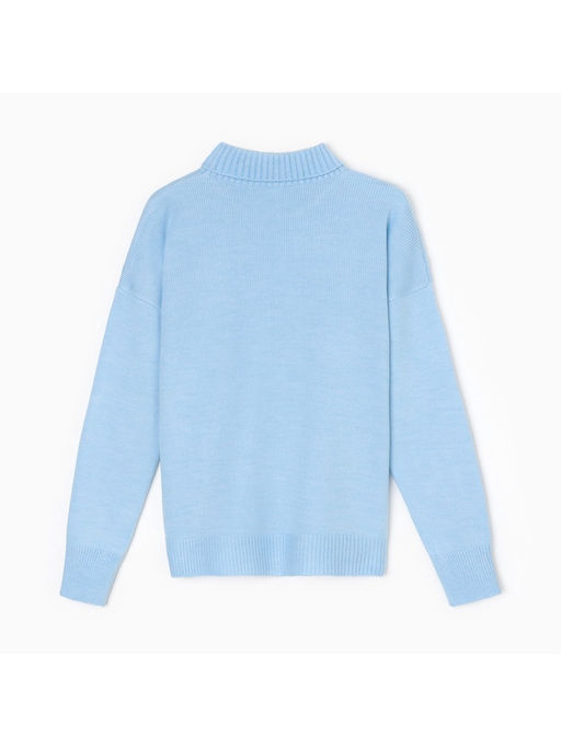Джемпер женский вязаный MINAKU: Knitwear collection, голубой, размер 50-52
