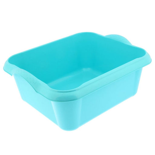 Таз квадратный, 10 л, 37×31×15.5 см, пластик, МИКС