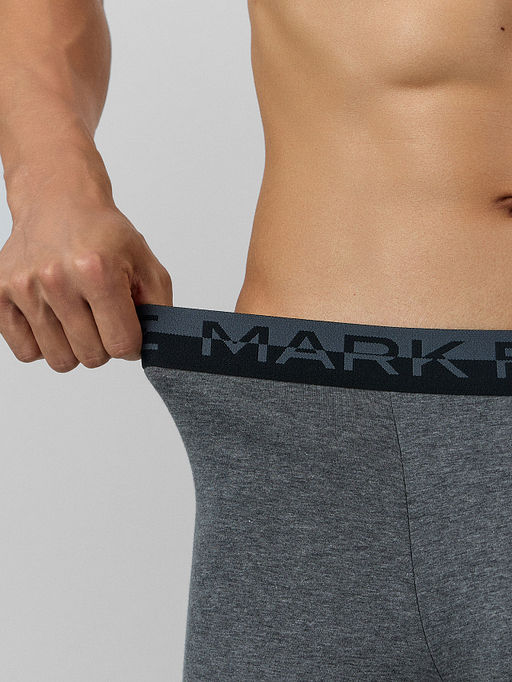 Цена за 2 штуки! Трусы боксеры мужские серые - Mark formelle фото 4