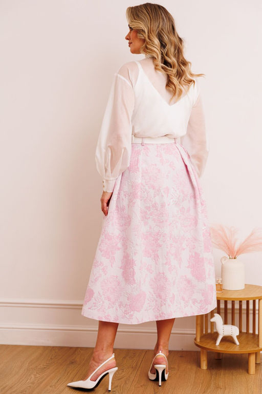 Костюм Мода Юрс 2880-Р розовый цветы