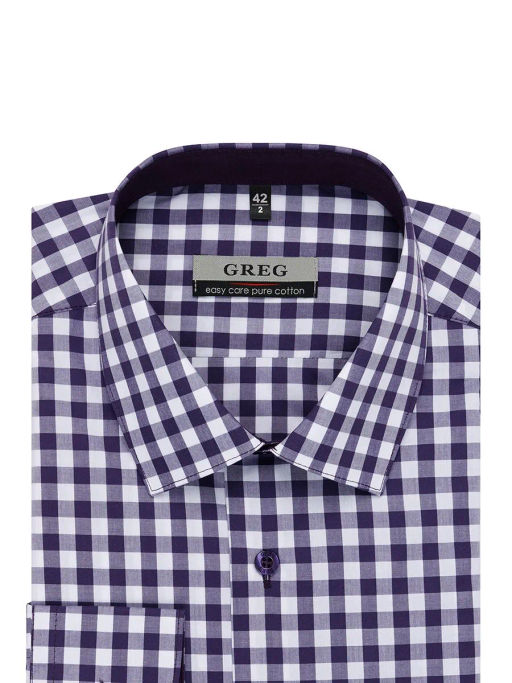 Сорочка мужская длинный рукав GREG 715/211/6184/1  фото 6