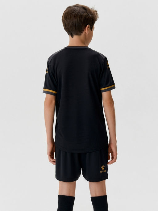 Детская футбольная форма KELME Childrens Short-sleeved Football Uniform Set Black