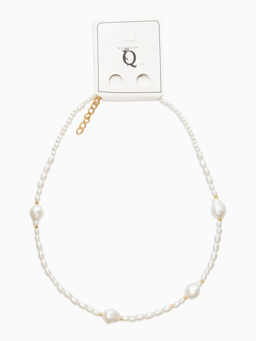 Чокер "Морской мир" жемчуг барочный, цвет белый в золоте