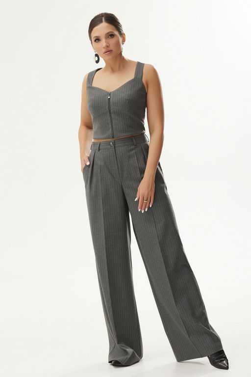 Жилет ELady 4314 серый в полоску  фото 4