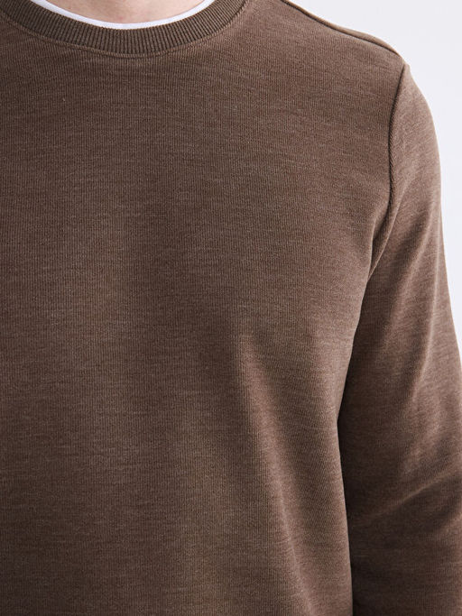 Bisiklet Yaka Erkek Sweatshirt