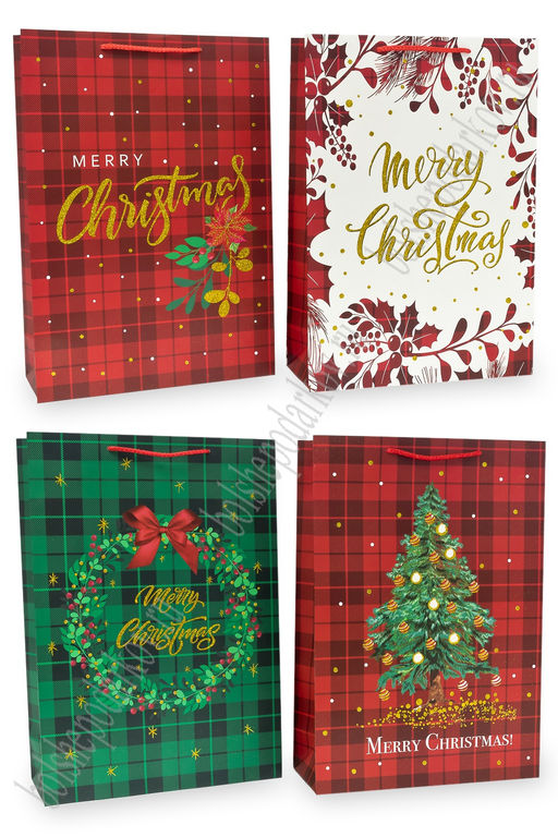 Пакет Новогодний 31*44*12 см (12 шт) SF-7829, микс №40