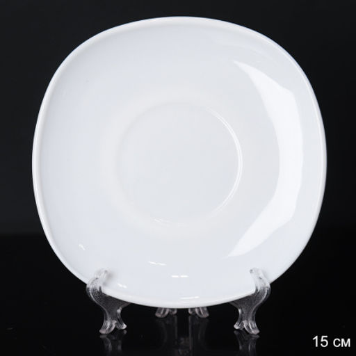 Блюдце 150 мм белое квадратное А / FB12T SH (NULL)/FXB220/FB/уп 144/ 651150 - Галеонтрейд фото 3