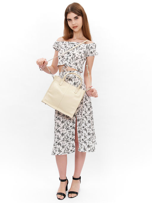 LACCOMA сумка НИ219-серый натуральная кожа хлопок фото 2