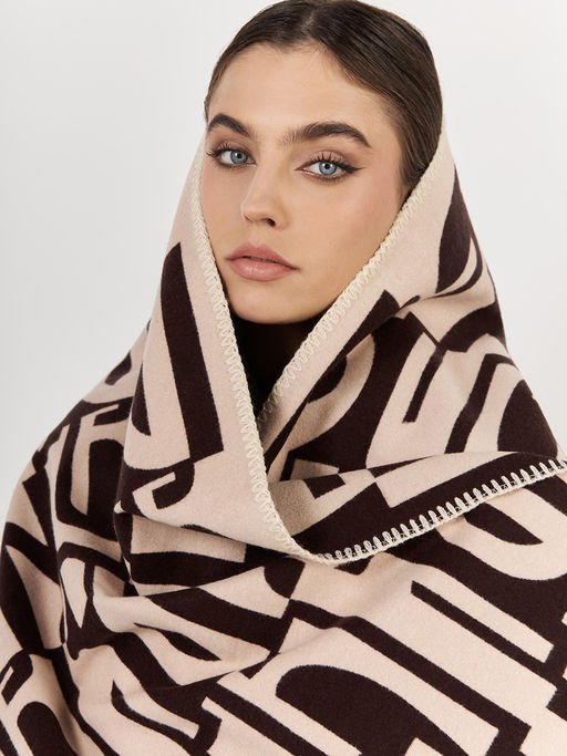 в составе ШЕРСТЬ  и КАШЕМИР Большой, мягкий, теплый  двусторонний палантин - Tantino фото 6