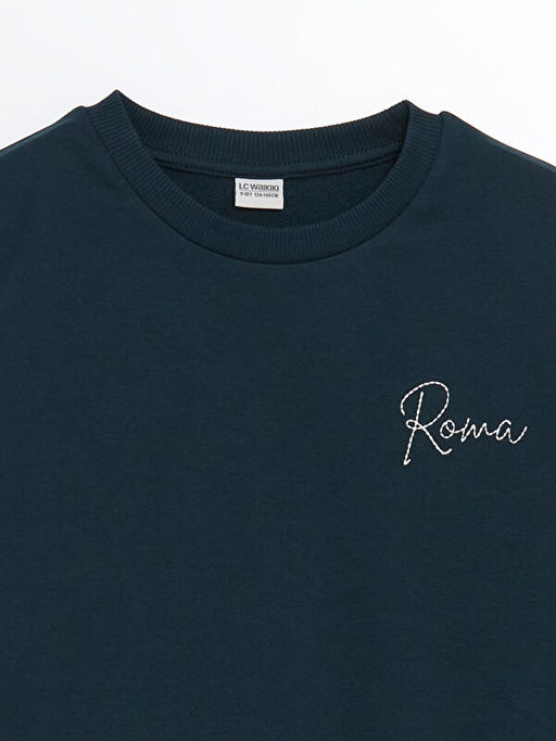 Bisiklet Yaka Erkek ?ocuk Sweatshirt