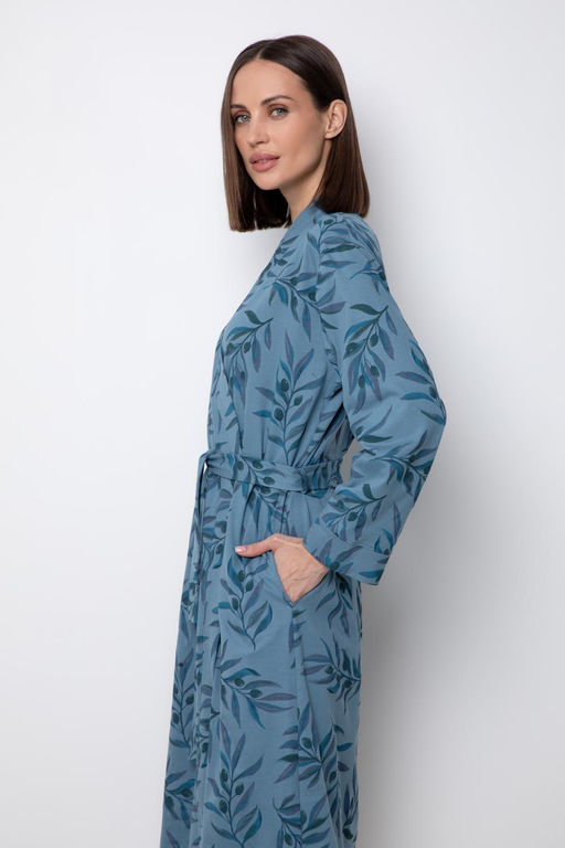 VERY NEAT _ Е 50021/голубой мираж,оливковая ветвь халат жен фото 4