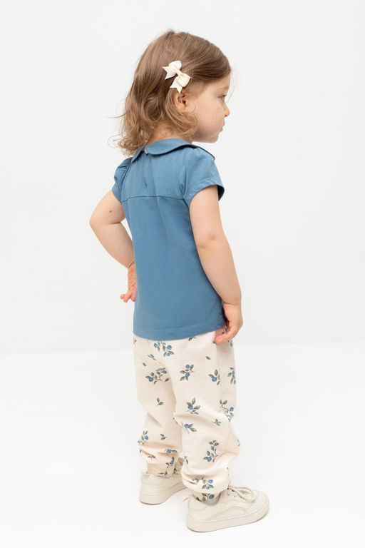 Crockid _ КР 400816/айвори,голубика к561 брюки д/дев яс  фото 3