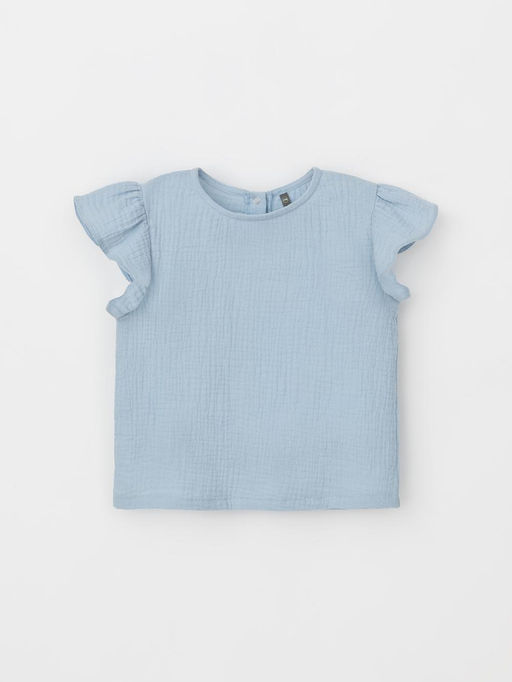 ТК 30003/нежно-голубой фуфайка-топ для дев