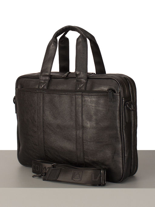 LACCOMA портфель БИН8902-2-черный эко кожа