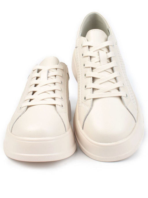 05-DXT53-2 BEIGE Кроссовки женские (натуральная кожа)