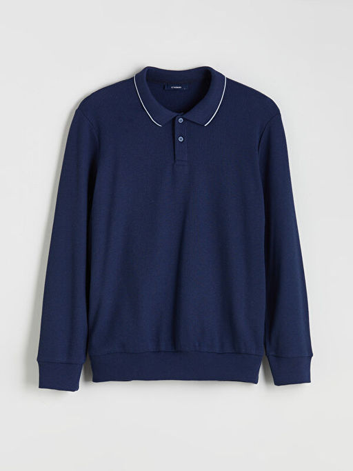 Polo Yaka Erkek Sweatshirt