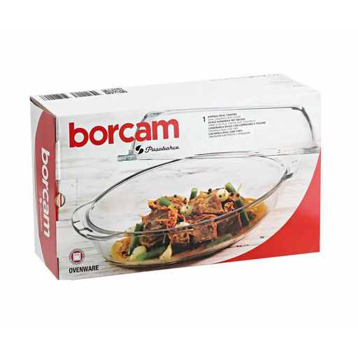 BORCAM Гусятница для СВЧ 2л. MENU овальная арт.59022 (1017145) КОРОБКА