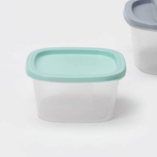 Набор контейнеров квадратных SparkPlast BioFresh, 3 шт.: 0.23 л, 0.5 л, 0.9 л, прозрачный, крышка МИКС