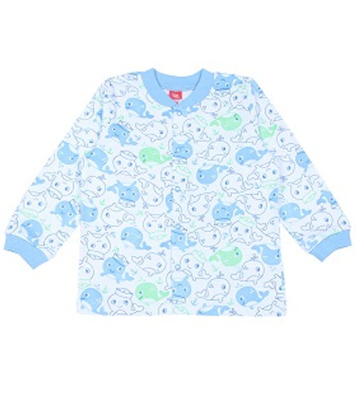 CRB wear/CAN 61505 Кофточка, голубой киты/Ex.Cherubino  фото 2