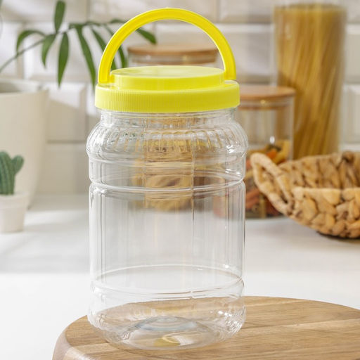 Цена за 2 шт. Банка для хранения сыпучих продуктов Альтернатива, 2 л, пластик, МИКС