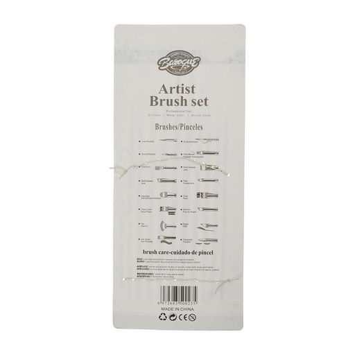 Набор кистей для рисования, синтетика, 10 штук: № 1, 2, 3, 4, 5, 6, 7, 8, 9, 10, круглые, деревянная ручка, международный размер