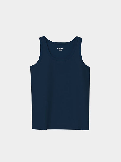 Bisiklet Yaka Erkek ?ocuk Atlet 2li