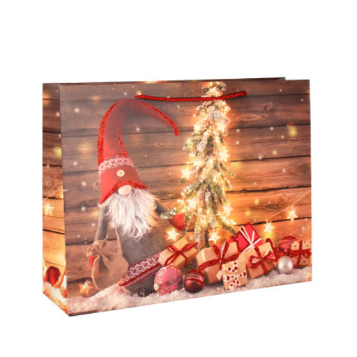 Цена за 12 шт. Пакет подарочный 26х32х10 / 362-61-M /уп 12/480/Новый год - Галеонтрейд фото 8