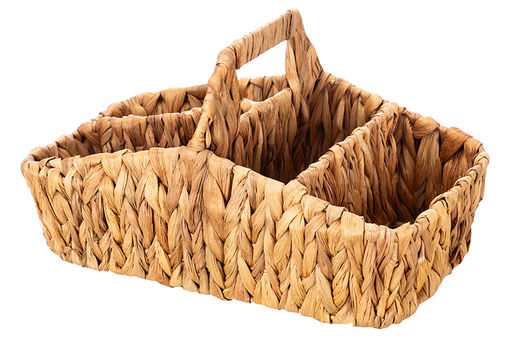 Корзина плетеная 30,5*19,5*17,5 см с ручкой, с 4-мя секциями, водный гиацинт - Elan gallery фото 10