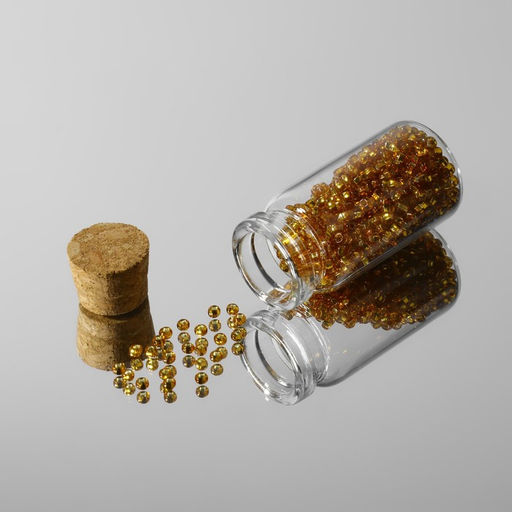 Цена за 2 шт. Баночки для хранения бисера, d=2×4 см, 5 шт.