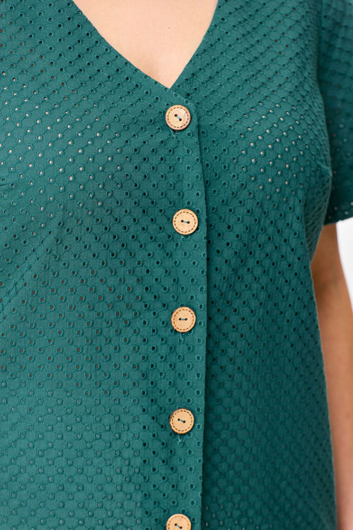 Блуза Swallow 743 изумруд