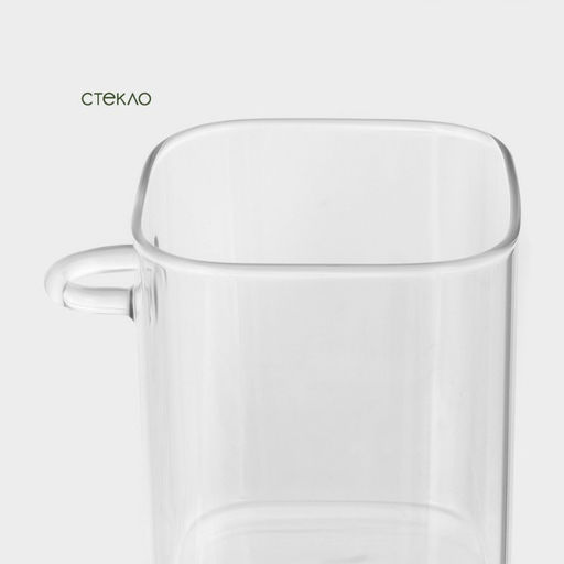 Банка для сыпучих BellaTenero «Эко», 500 мл, 10.5×8.2×10.5 см, с бамбуковой крышкой и ложкой, стекло, прозрачная