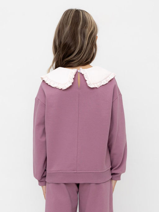 КР 302709/темная орхидея к553 джемпер (свитшот) для дев - Crockid фото 5