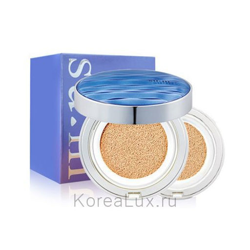 Кушон увлажняющий для идеального макияжа SU:M37 Water-full CC Cushion Perfect Finish SPF50+ PA+++ 01 - Светлый беж, 15g