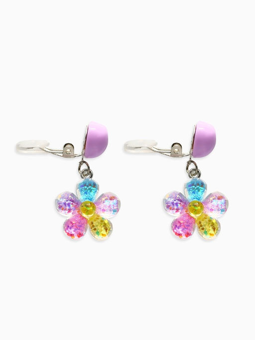 Серьги-клипсы детские «Выбражулька. Цветок», сияющие, цветные