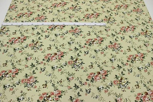 Ткань интерьерная Рауза цв.бл.оливково-бежевый, ш.1.48м, хл-80%, п/э-20%, 265гр/м.кв - Купава фото 3
