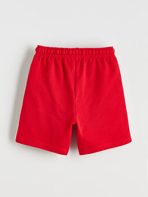 Beli Lastikli Yaz? Bask?l? Erkek ?ocuk ?ort