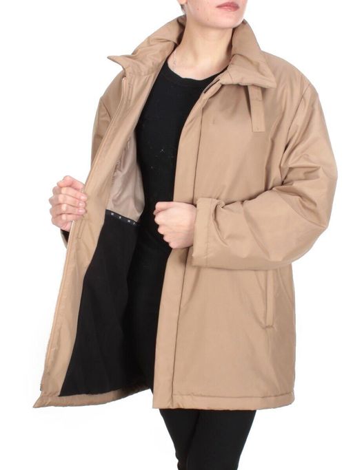 7089-7003 DARK BEIGE Куртка демисезонная женская L&B (100 гр. синтепон)