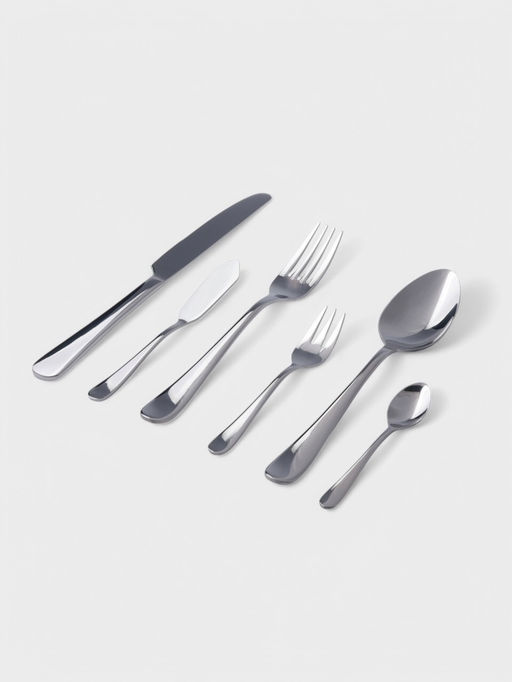 Цена за 6 шт. Нож столовый Hanna Knövell Rosen, 23.8 см, нержавеющая сталь, серебристый