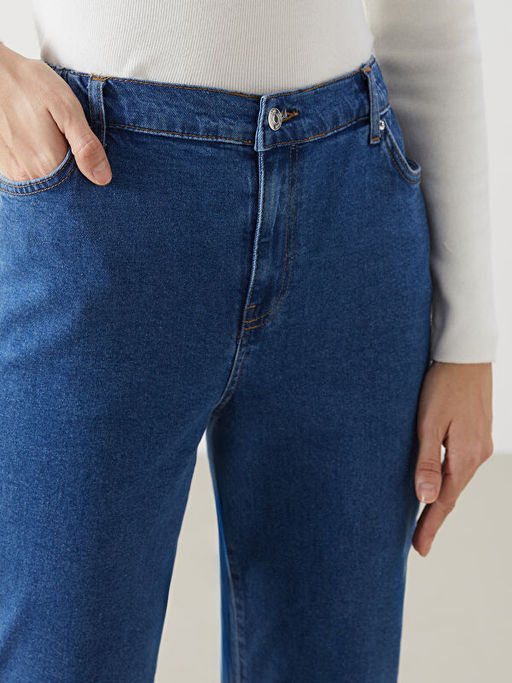 Mom Fit Kad?n Jean Pantolon